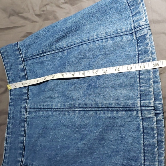 FREE PEOPLE ZIP BACK DENIM SKIRT SIZE 2 - Picture 8 of 8